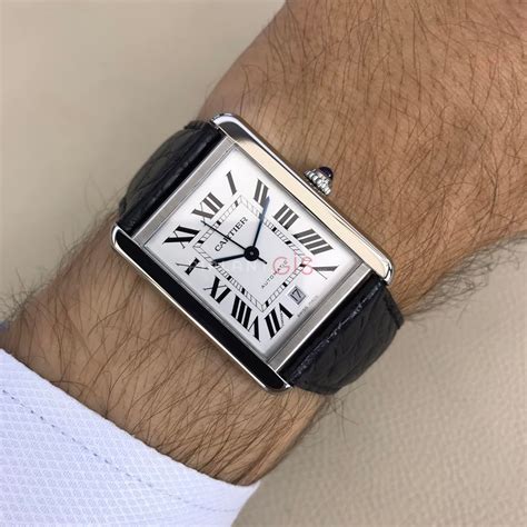 automatic cartier tank|cartier tank solo automatic.